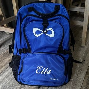 Infinity cheer backpack royal blue “ELLA”